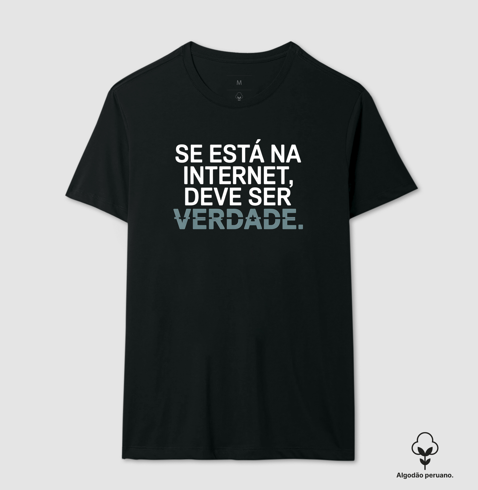 Camiseta Algodão Peruano Fake News - Imagem 2