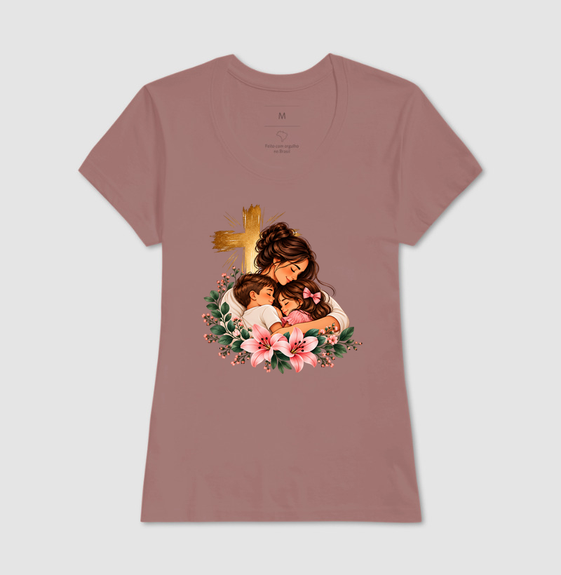 Camiseta Feminina Acinturada Amor de Mãe - Imagem 9