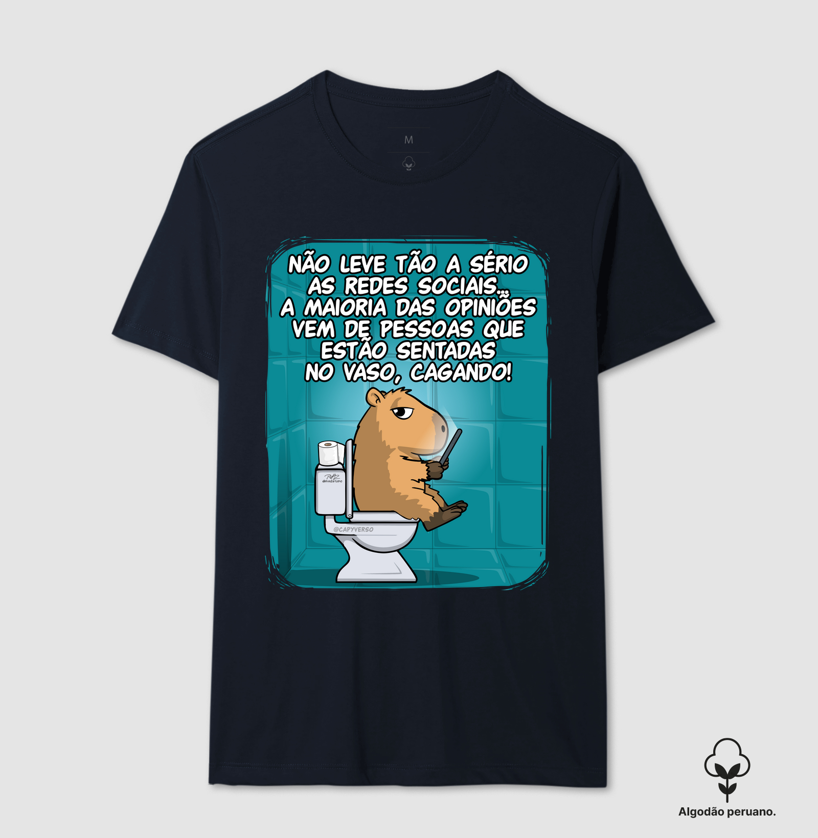 Camiseta Capivara Banheiro - Imagem 3