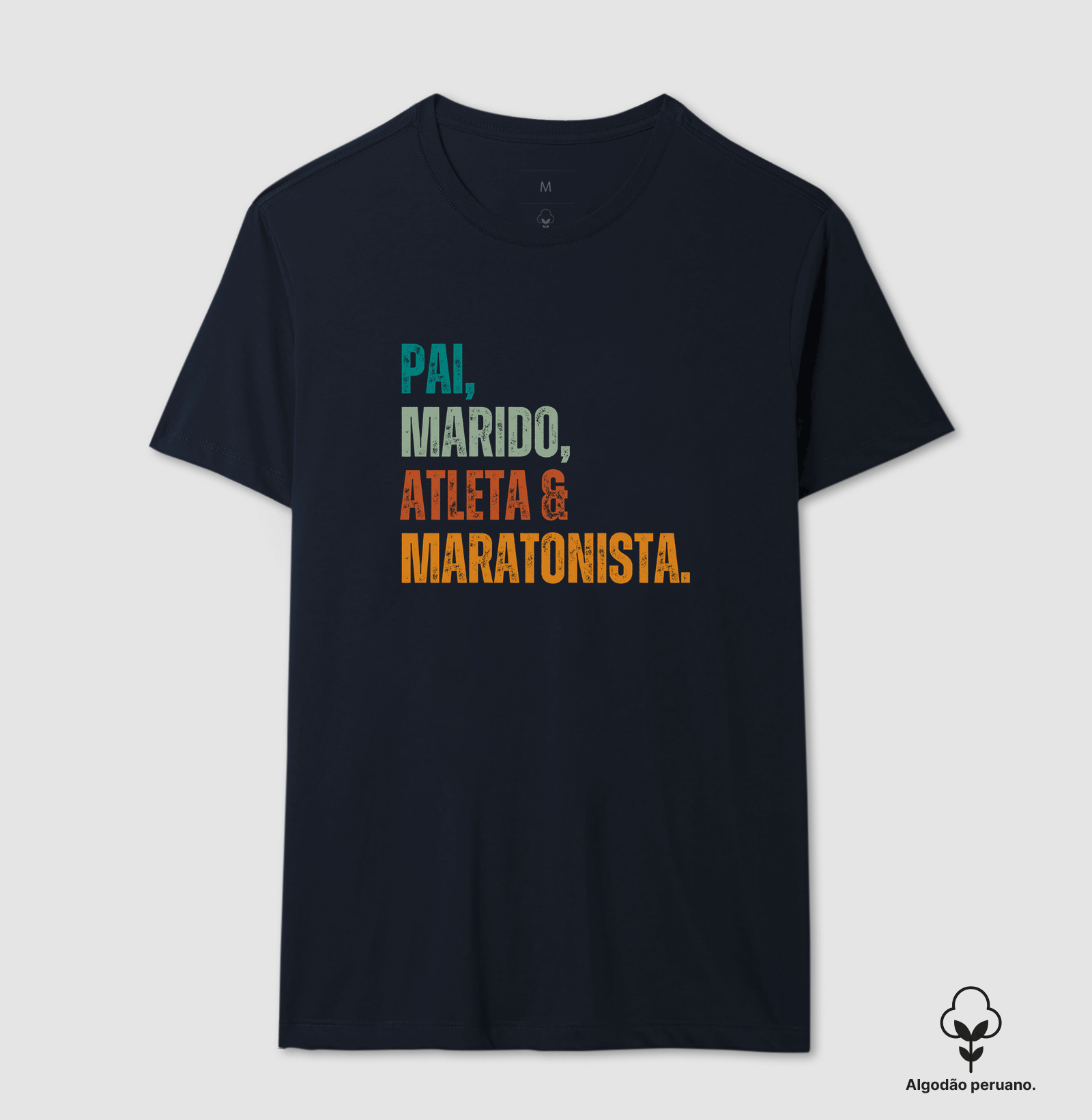 Camiseta Algodão Peruano Corrida - Pai, Marido, Atleta e Maratonista - Imagem 4