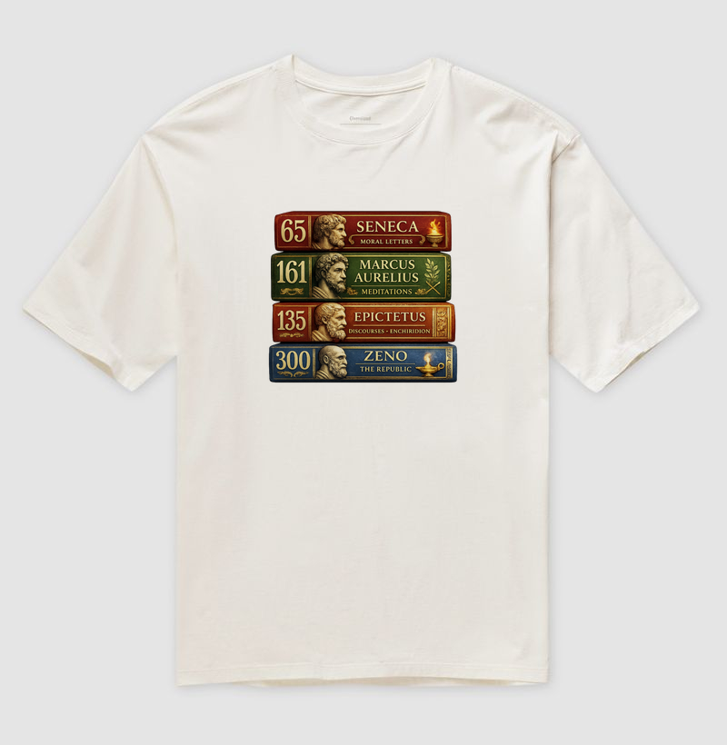 Camiseta Estoicismo "Stoic Library" - Imagem 4