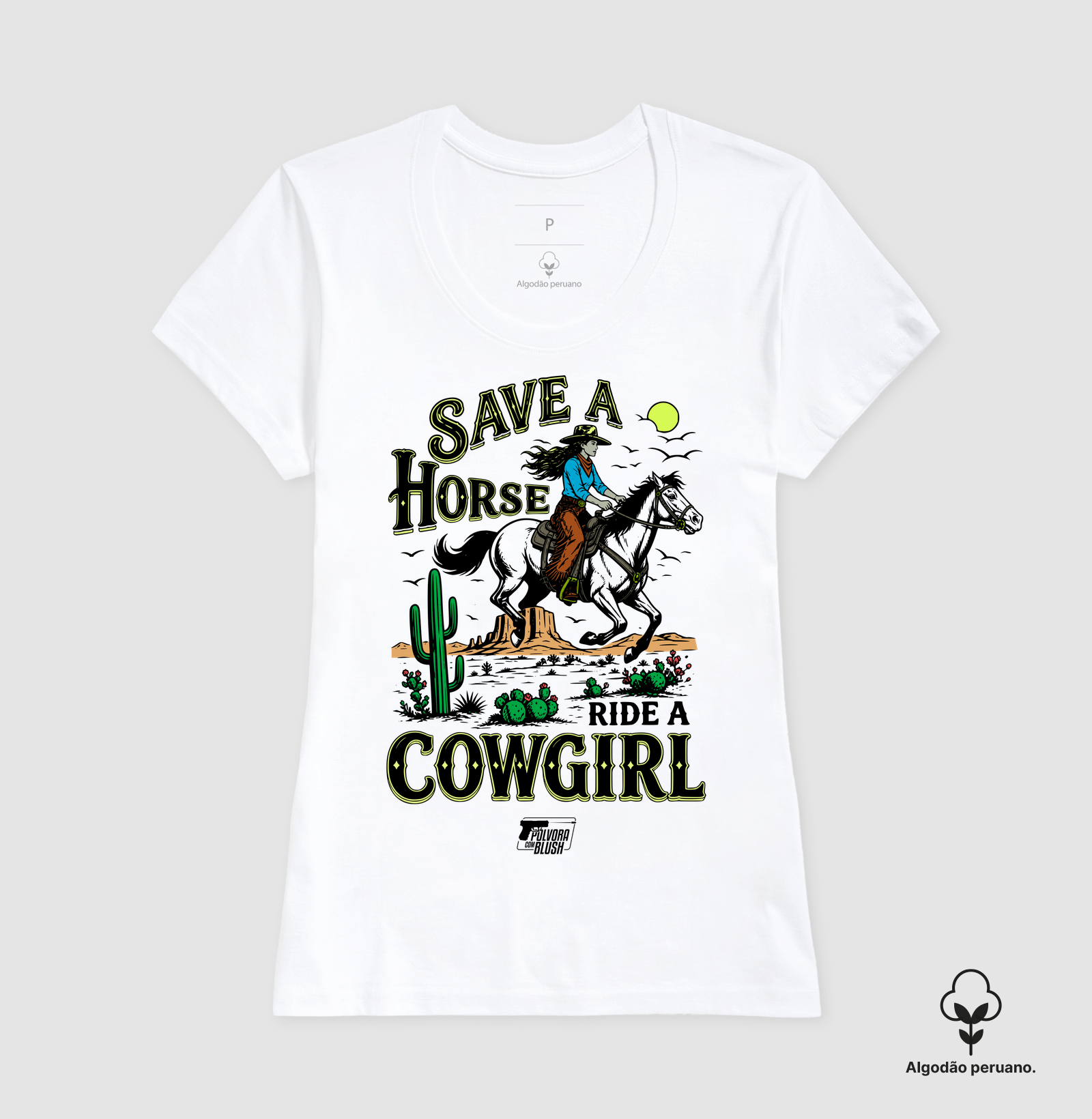 Save a Horse Ride a Cowgirl Pólvora com Blush - Imagem 4