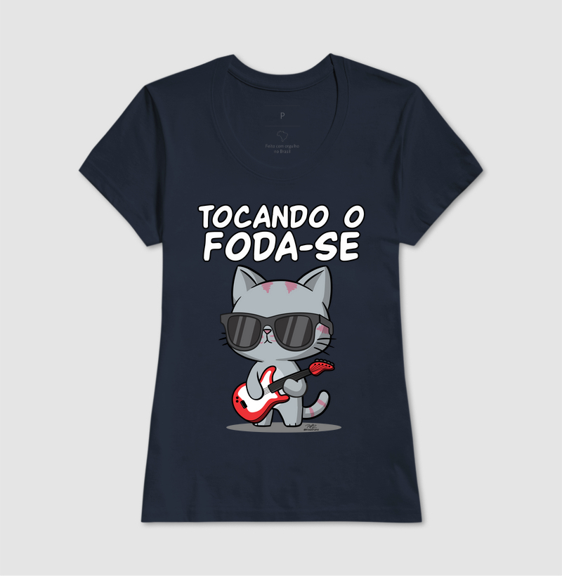 Camiseta Gato Sincero Tocando - Imagem 7