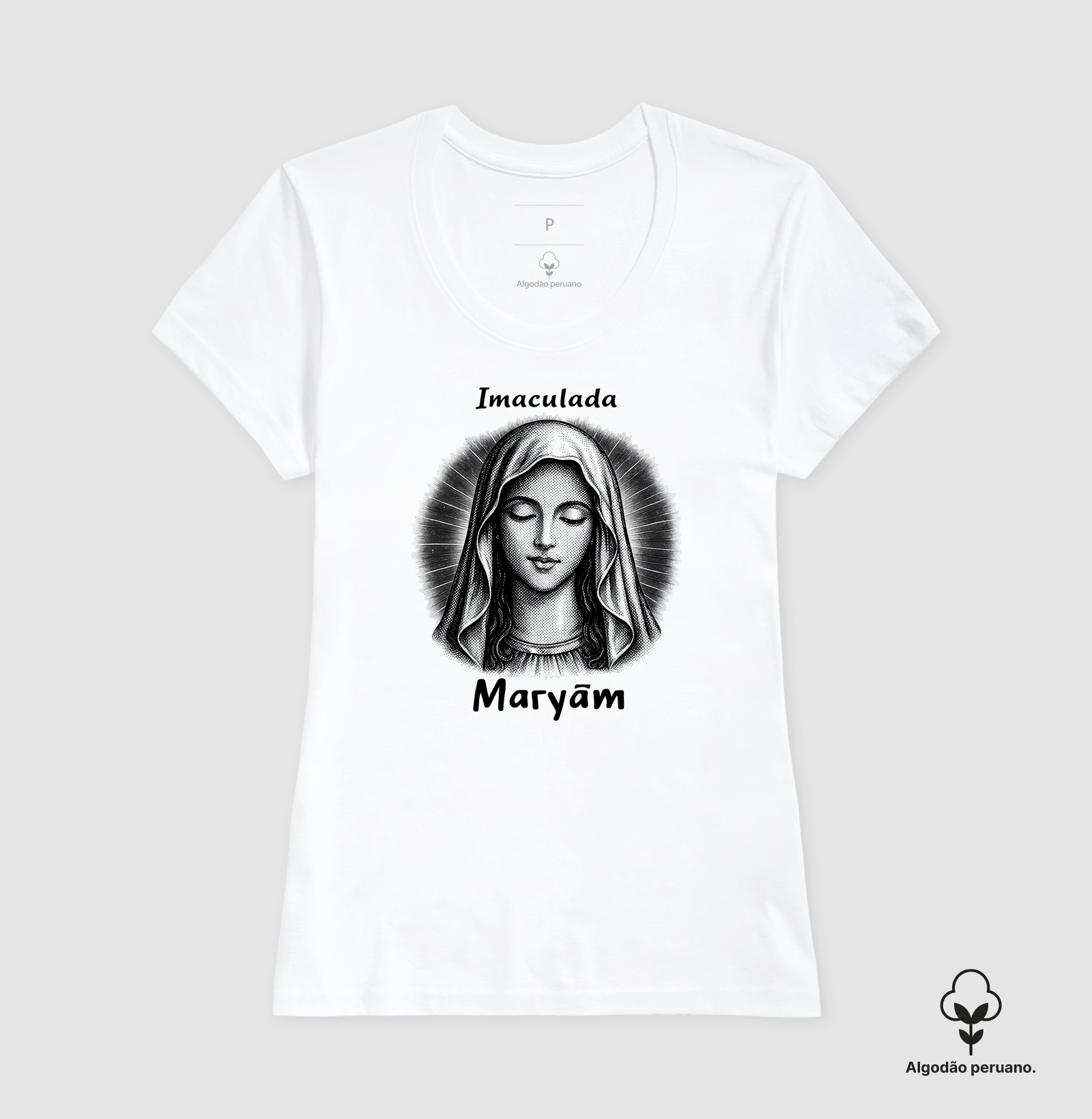 Maryām • Imaculada (algodão peruano) - Imagem 6