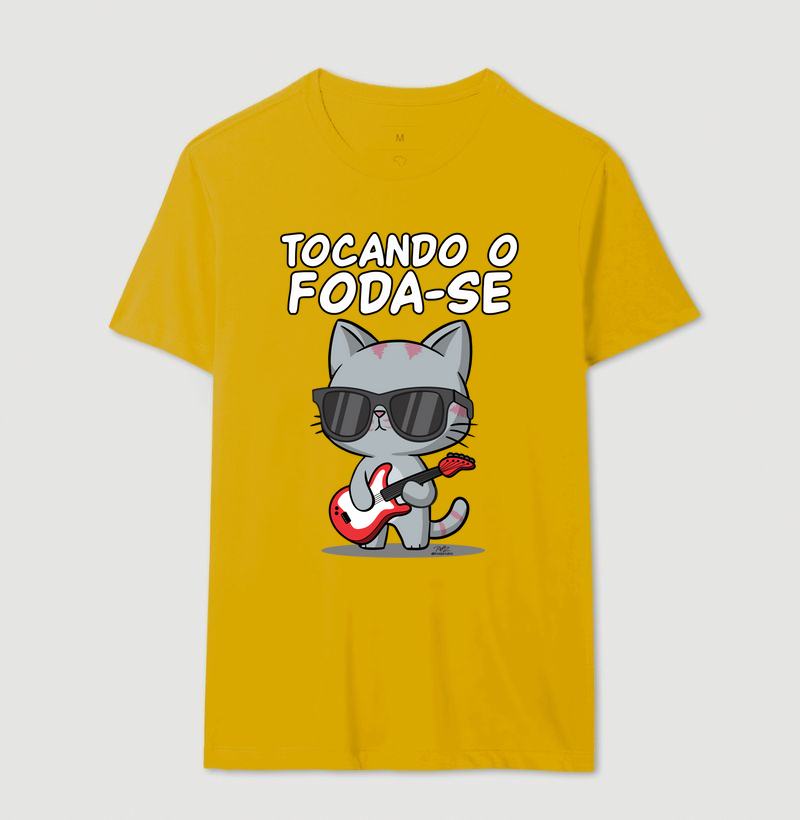 Camiseta Gato Sincero Tocando - Imagem 14