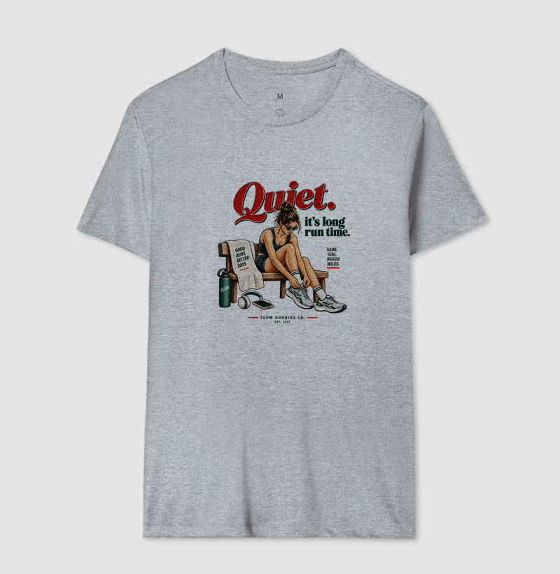 Camiseta Corrida - Quiet, It's Long Run Time - Imagem 8