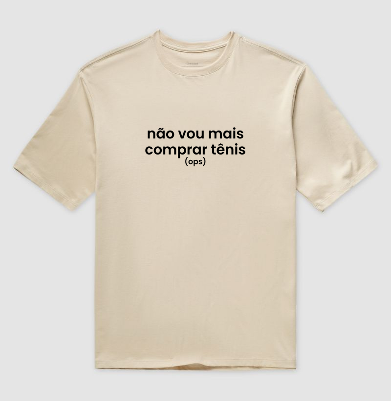 Camiseta Oversized Corrida - Não Vou Mais Comprar Tênis - Imagem 3