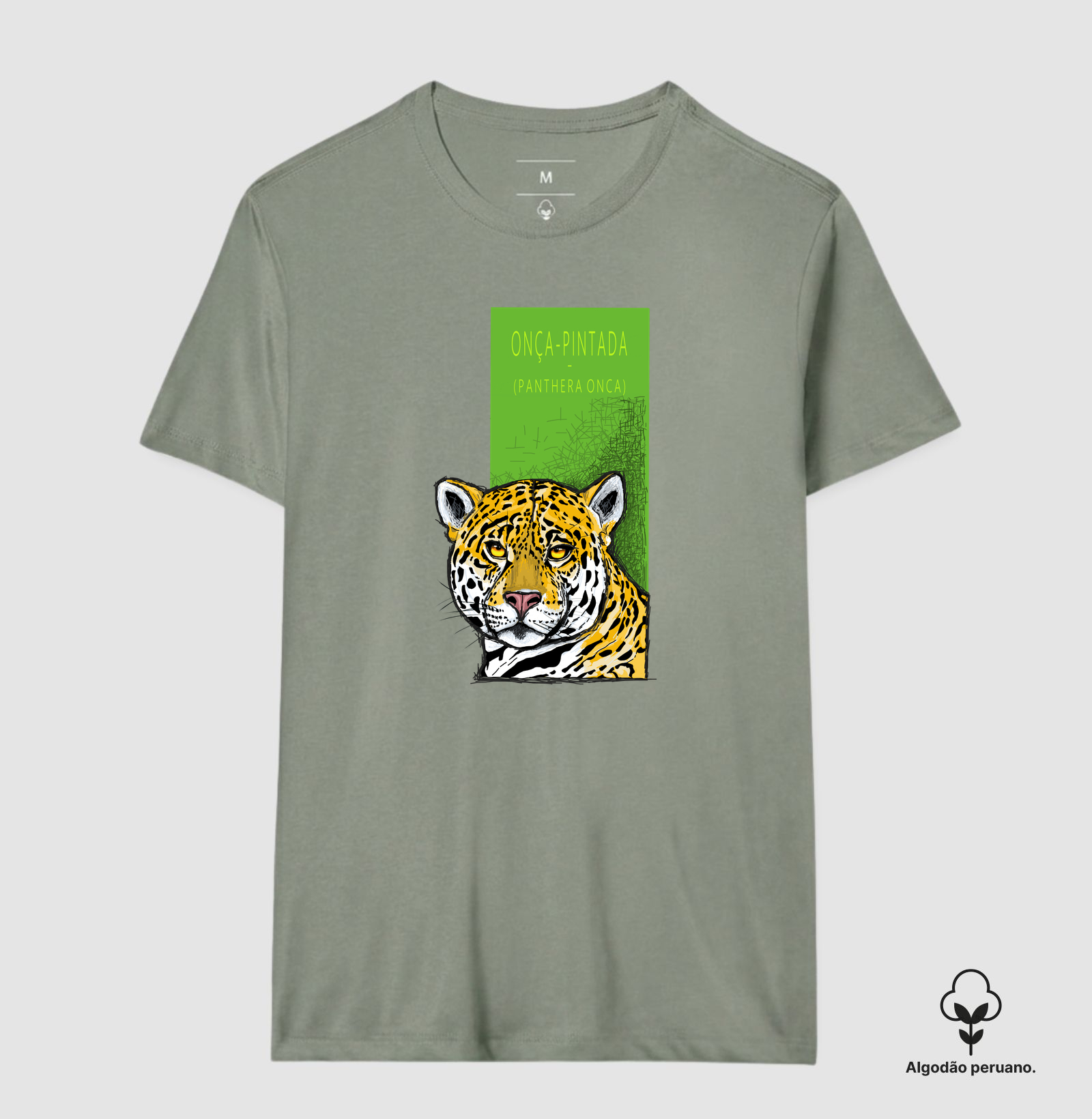 Camiseta Algodão Peruano Onça-Pintada - Imagem 9