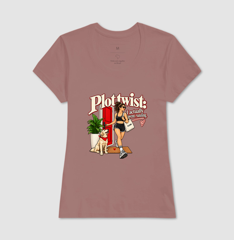 Camiseta Corrida - Plot Twist: I Actually Went Running - Imagem 17