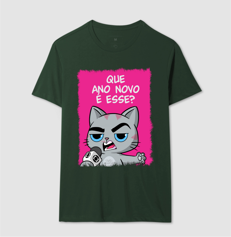 Camiseta Gato Sincero Q Ano Novo é esse? - Imagem 12