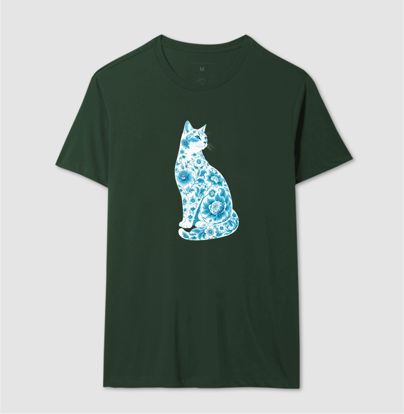 Gato Floral Azul - Imagem 12