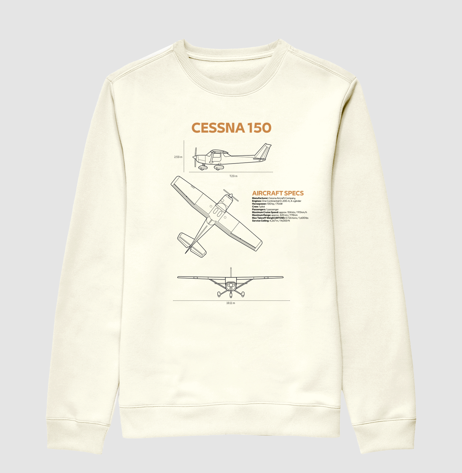 Cessna 150 | Blueprint - Imagem 2