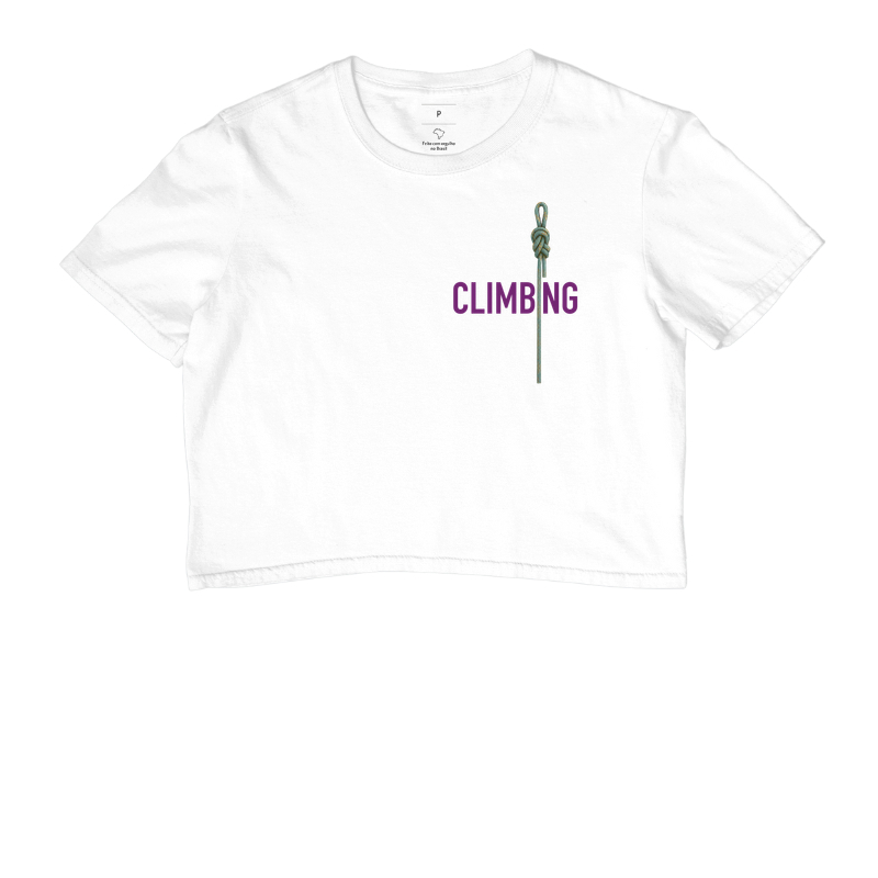 Camiseta Cropped Falésia & Magnésio | Nó & Corda - Imagem 4