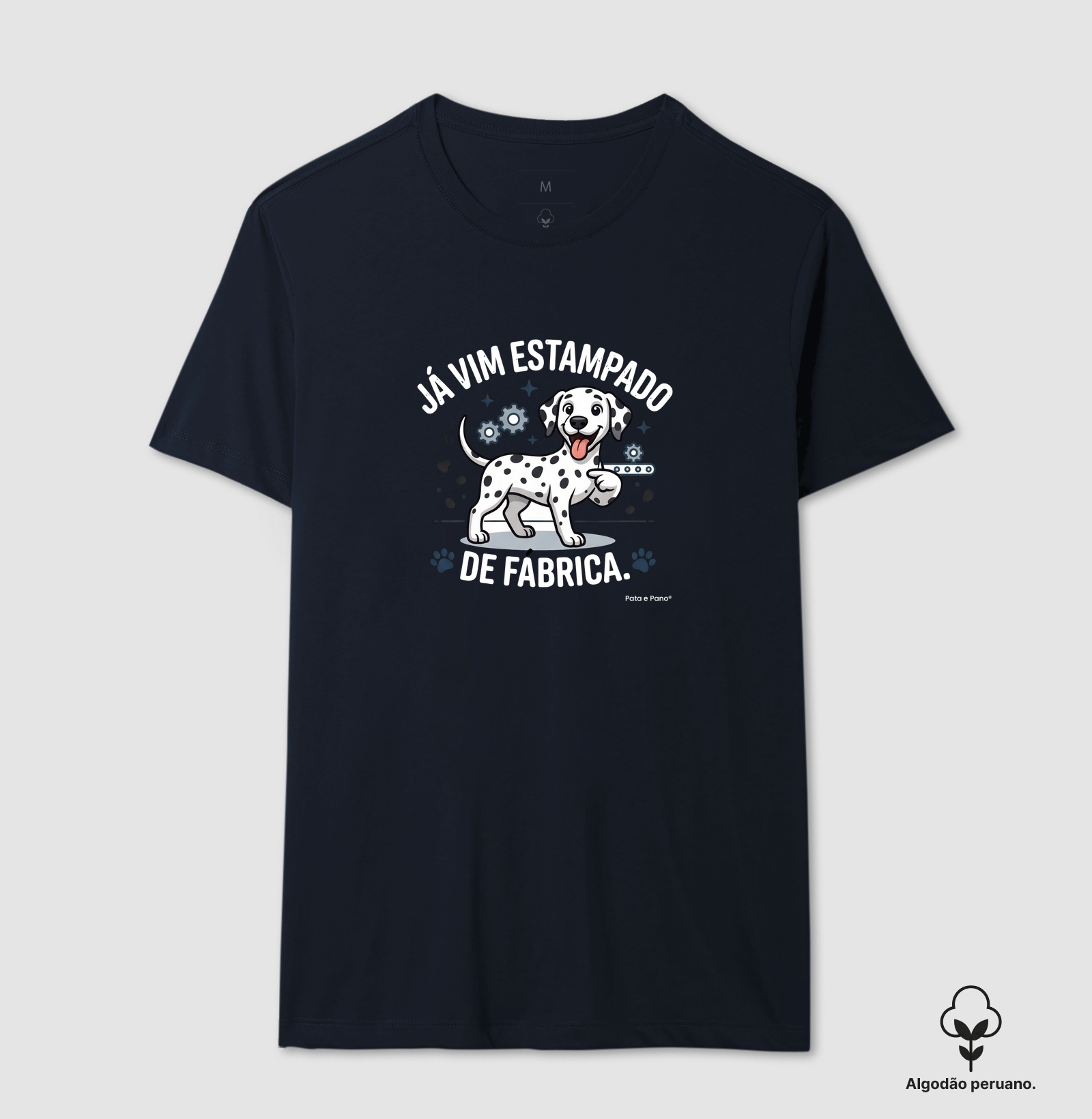 CAMISETA ALGODÃO PERUANO DALMATA ESTAMPADO - Imagem 8