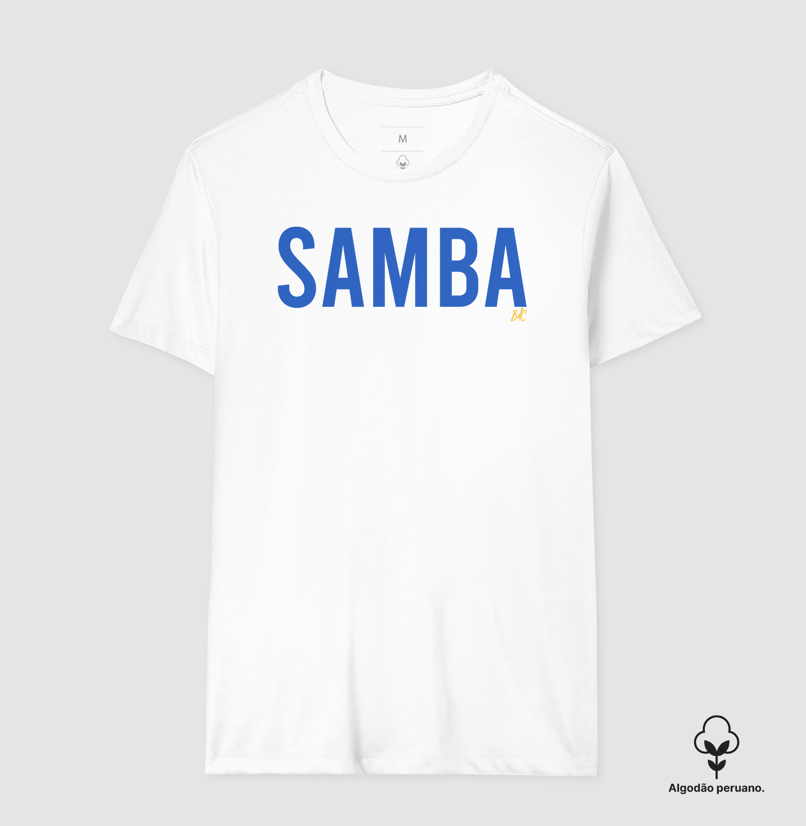 Samba Premium - 100% Algodão Peruano - Azul - Imagem 5