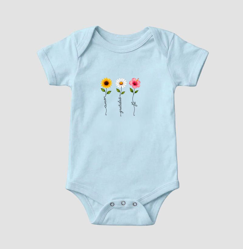 Camiseta Floresça com amor, fé e gratidão. - Imagem 5