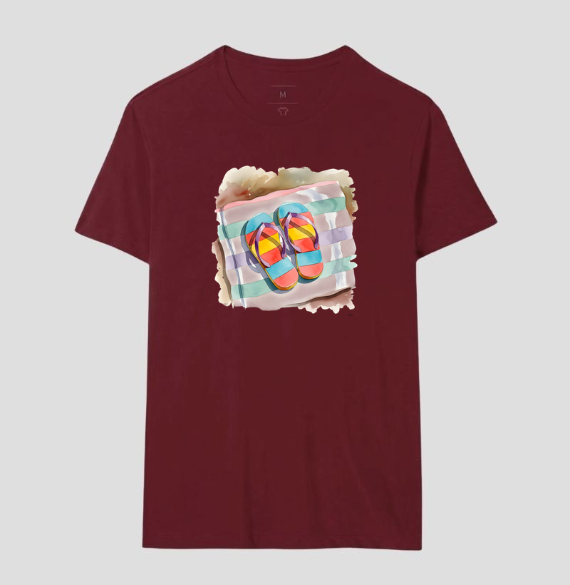 Camiseta Algodão Premium - Chinelos de Verão  - Imagem 14