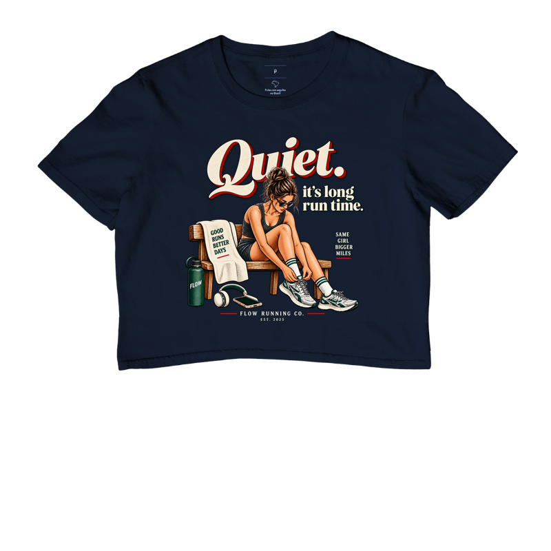 Cropped Corrida - Quiet, It's Long Run Time - Imagem 4