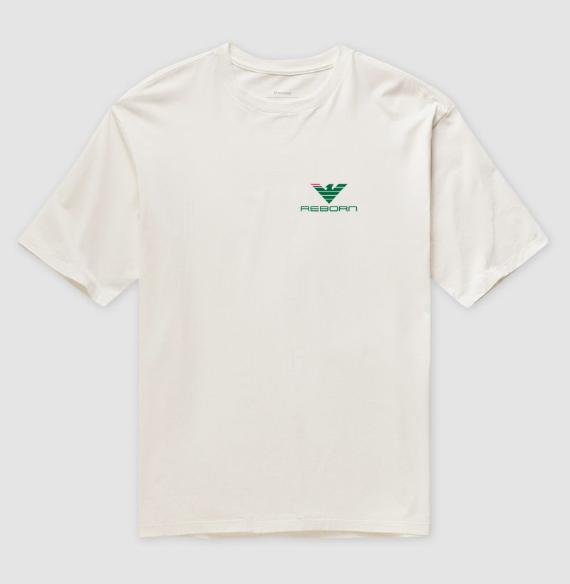 Vestir essa estampa é vestir a própria transformação. É dizer ao mundo: o passado ficou para trás, agora é tempo de florescer. 💎 Verde de renascimento. Força que não tem fim. REBORN — renascer, simplesmente, e brilhar. - Imagem 4