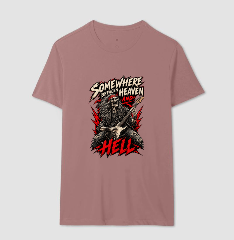 Camiseta Rock Somewhere Between Heaven and Hell - Imagem 12