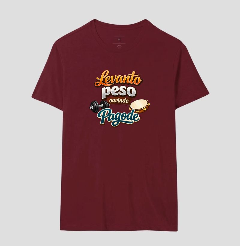 camiseta levanto peso ouvindo pagode - Imagem 18