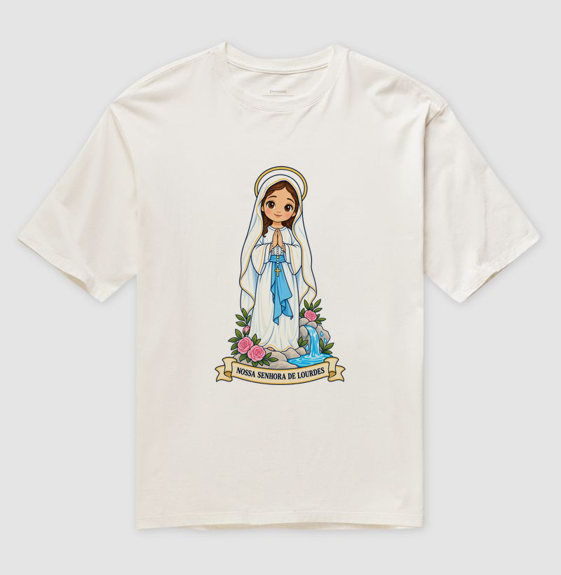 Nossa Senhora de Lourdes estilo chibi - Imagem 4
