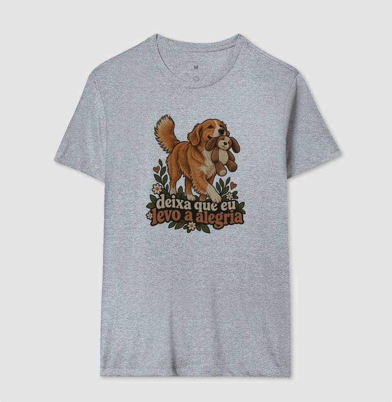 Camiseta Cão com Brinquedo "deixa que eu levo a alegria" | Pelo & Pano - Imagem 8