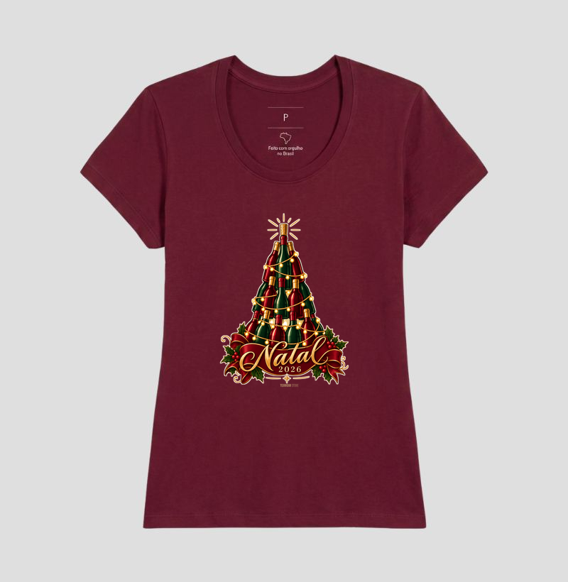 Camiseta Natal 2026 – Árvore de Garrafas de Vinho - Imagem 19
