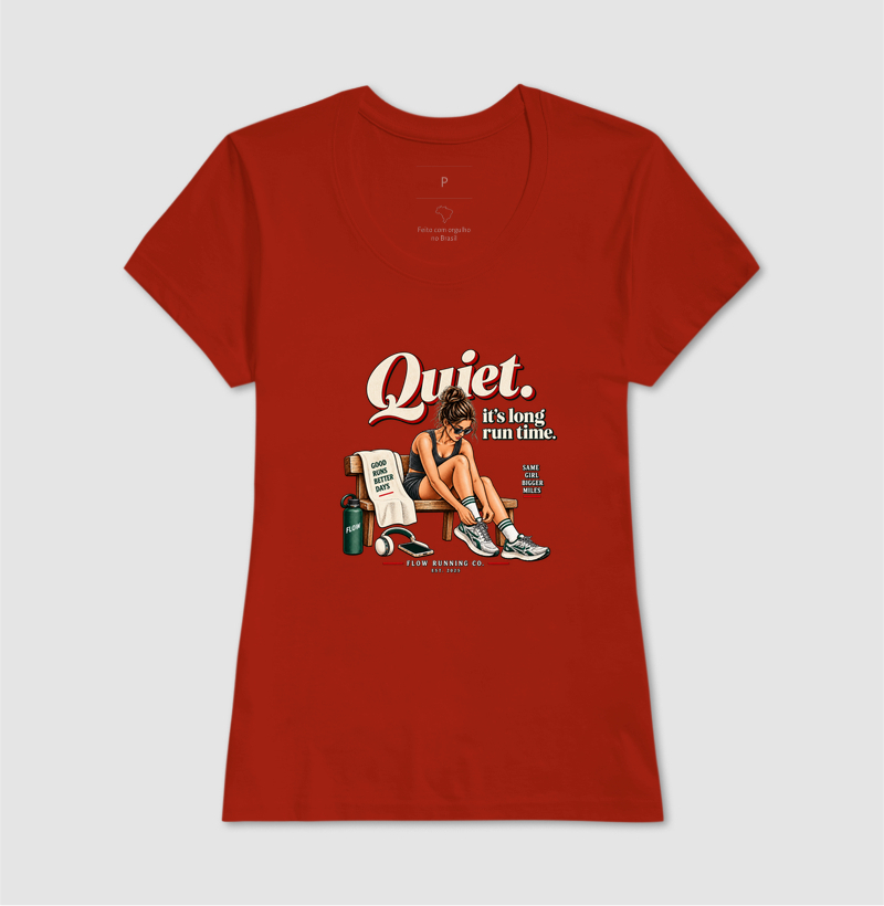Camiseta Corrida - Quiet, It's Long Run Time - Imagem 11