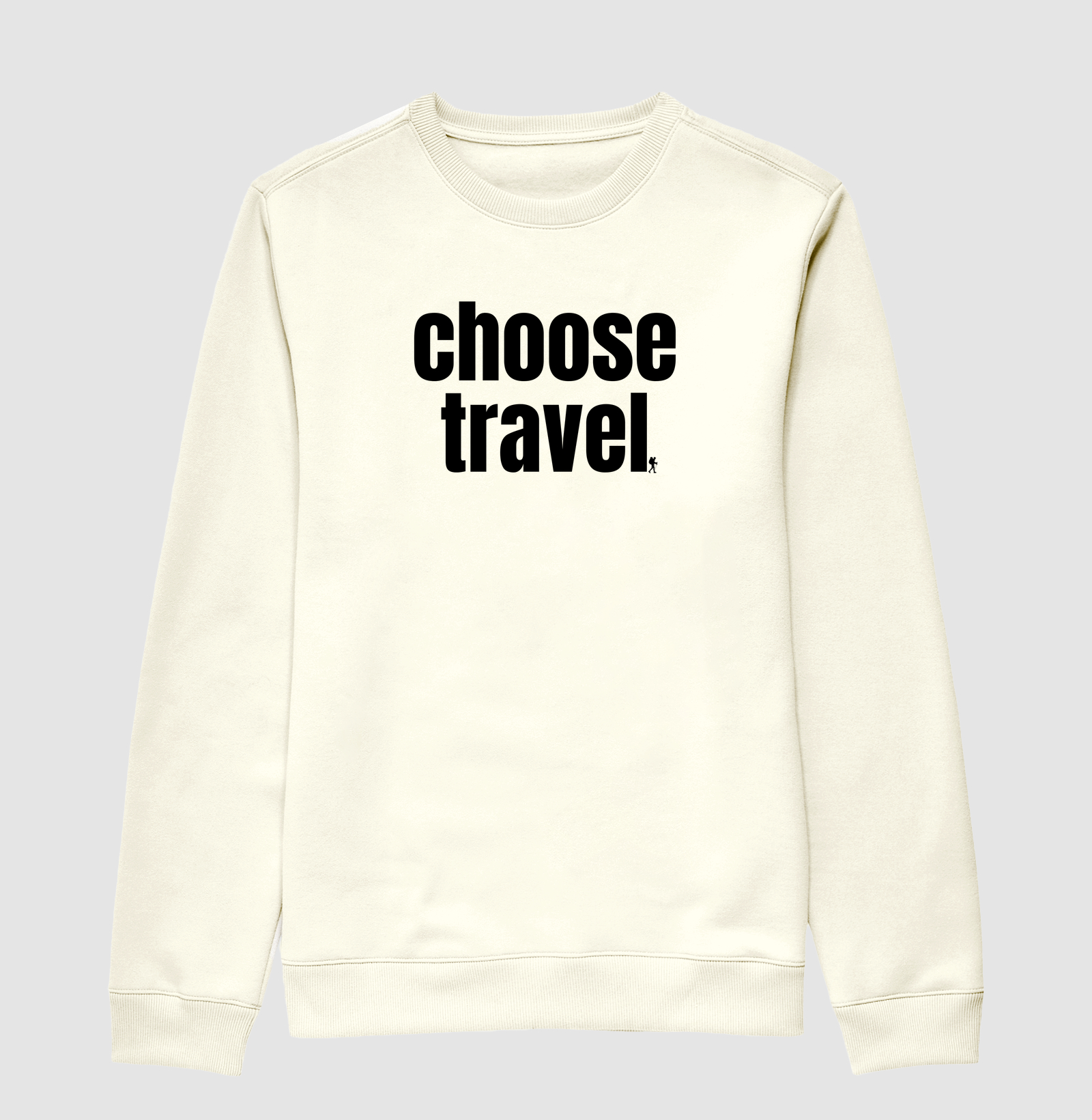 Camiseta Choose Travel | Frase Viagem Bold Minimalista | Colecao Viciados em Viagem - Imagem 2