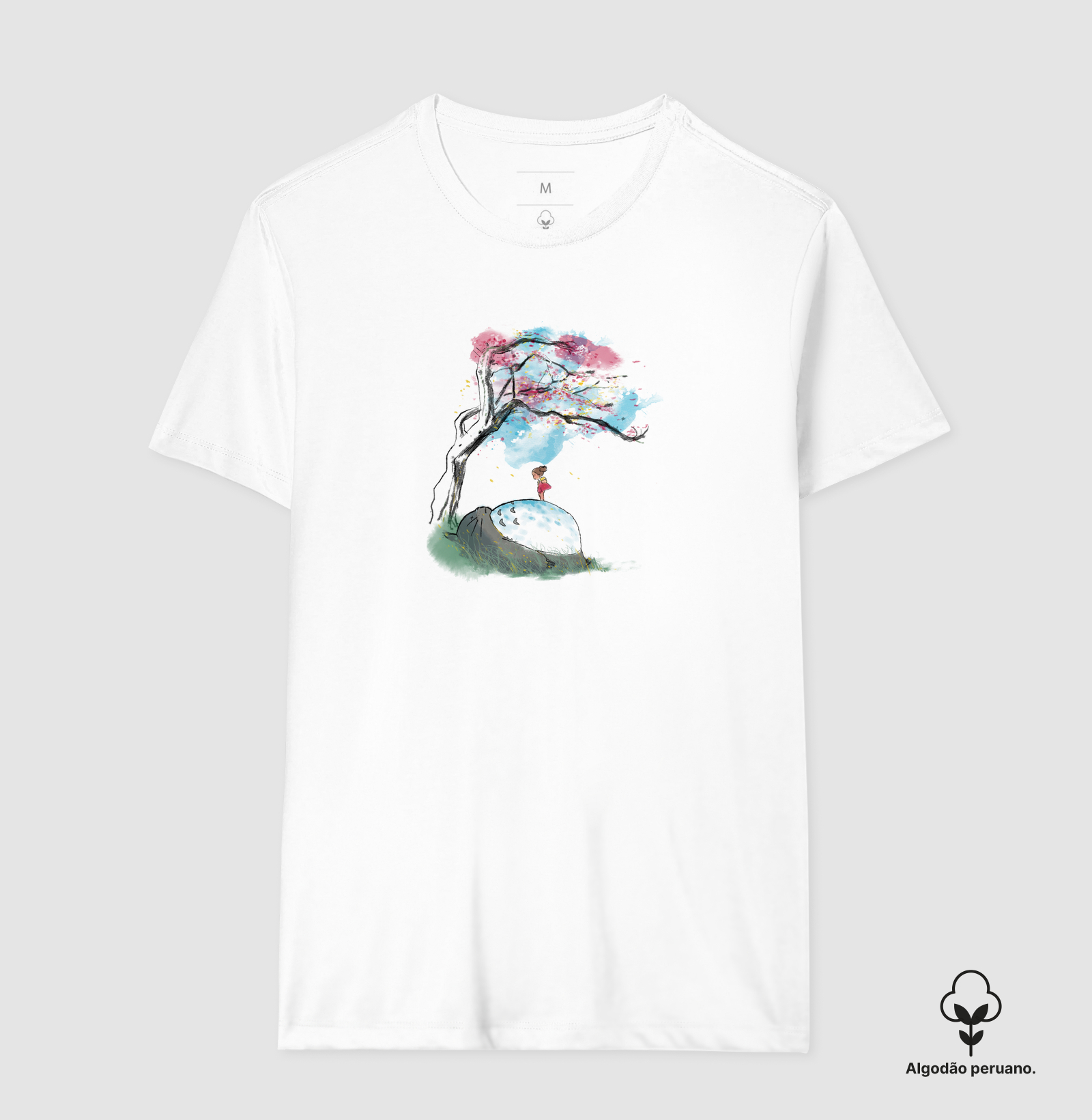 Camiseta The Nap Under The Sakura Tree Algodão Peruano - Imagem 2