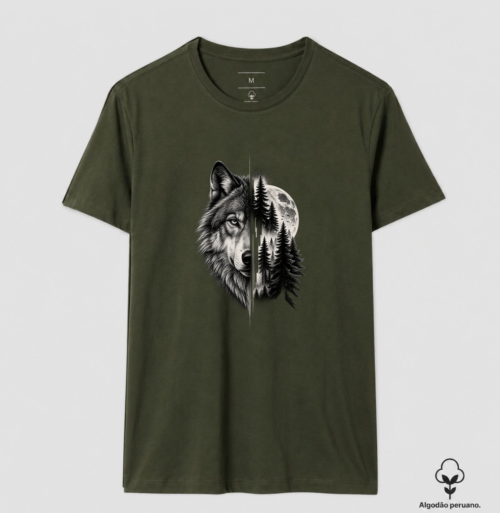 Camiseta Algodão Peruano — Lobo | SEVENTH - Imagem 2