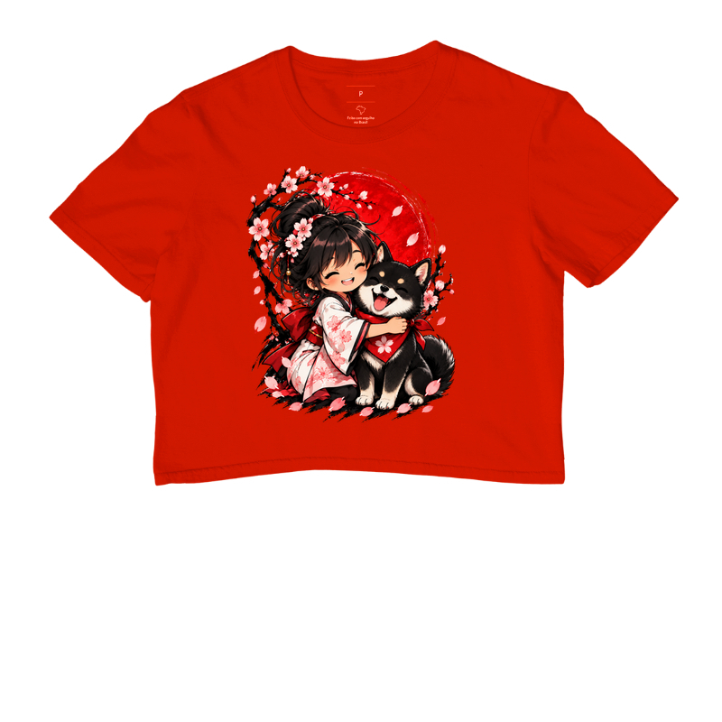 Sakura & Shiba — Amizade que Floresce (Preto) - Imagem 7