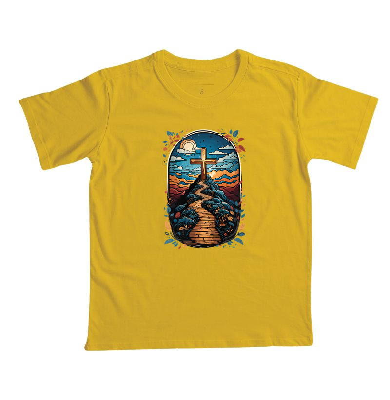 Camiseta Infantil Caminho da Cruz - Imagem 2