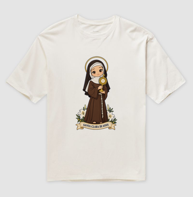 Santa Clara de Assis estilo chibi - Imagem 4