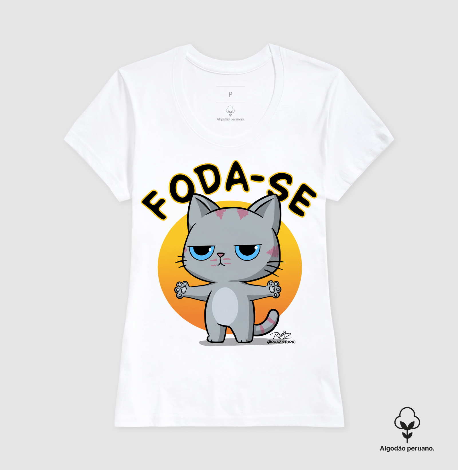 Camiseta Gato Sincero F... - Imagem 4