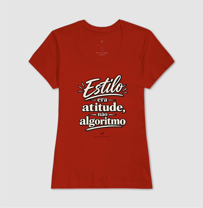 ESTILO ERA ATITUDE E NÃO ALGORITMO - Modo Capivara - Camiseta - Imagem 13