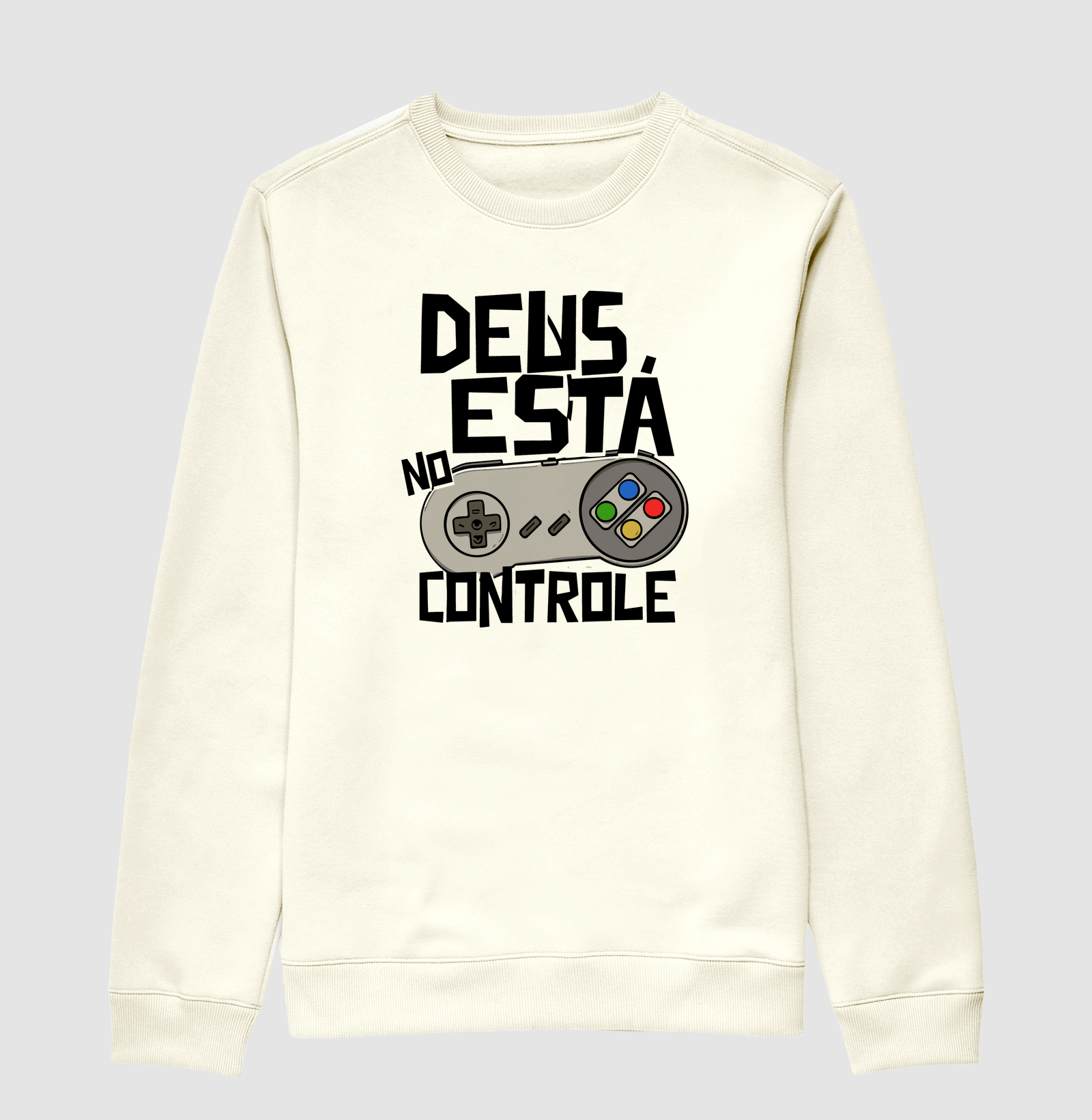 Suéter Moletom Deus está no Controle Clássico - Imagem 2