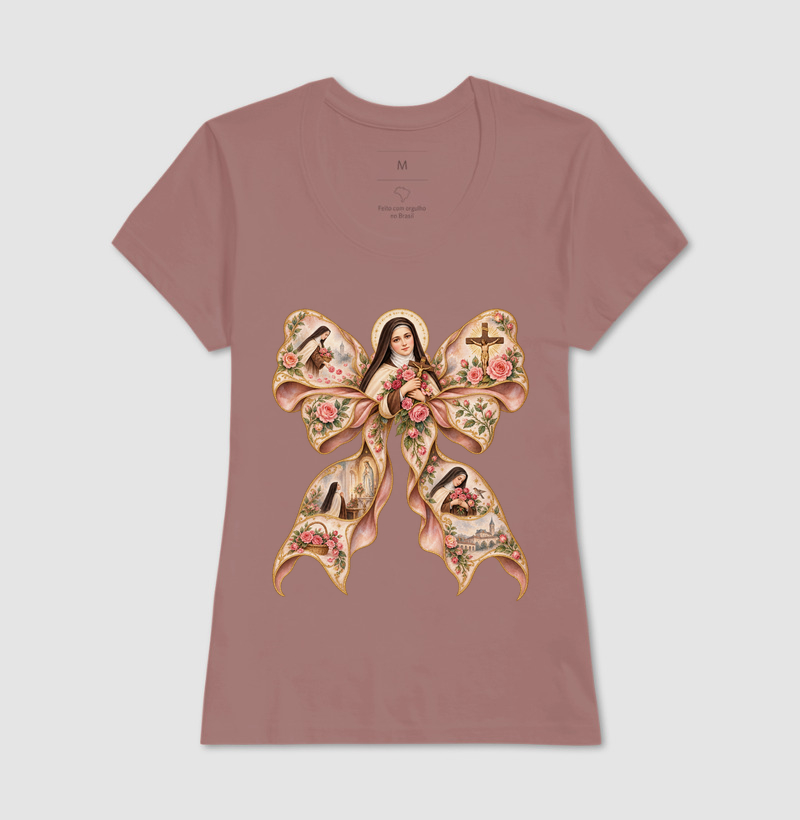 Santa Teresinha — Aquarela Coquette com Vinhetas - Imagem 17