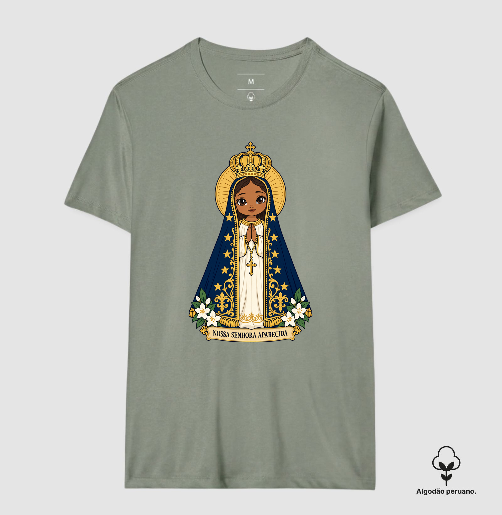Nossa Senhora Aparecida estilo chibi - Imagem 2