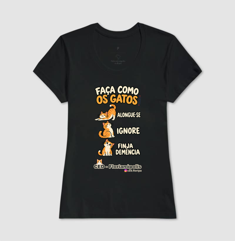 Camiseta Faça Como os Gatos - Imagem 5