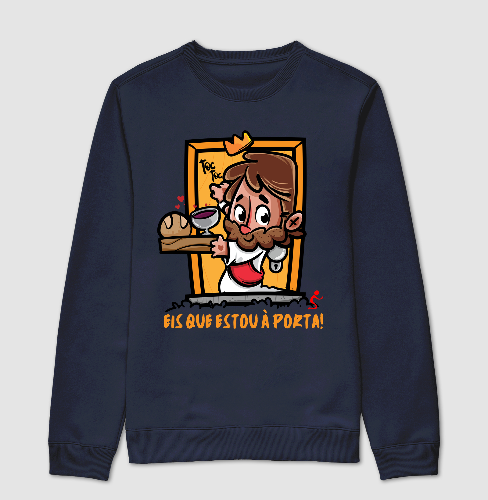 Suéter Moletom Cristão Jesus Está à Porta - Imagem 5