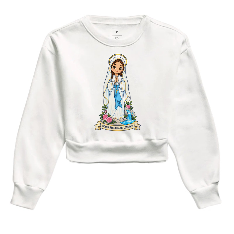 Nossa Senhora de Lourdes estilo chibi - Imagem 3
