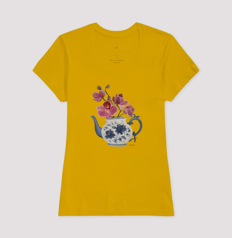 Camiseta Vaso Floral com Orquideas TAANA - Imagem 15