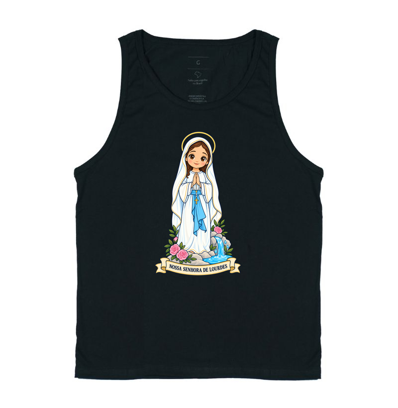 Nossa Senhora de Lourdes estilo chibi - Imagem 3