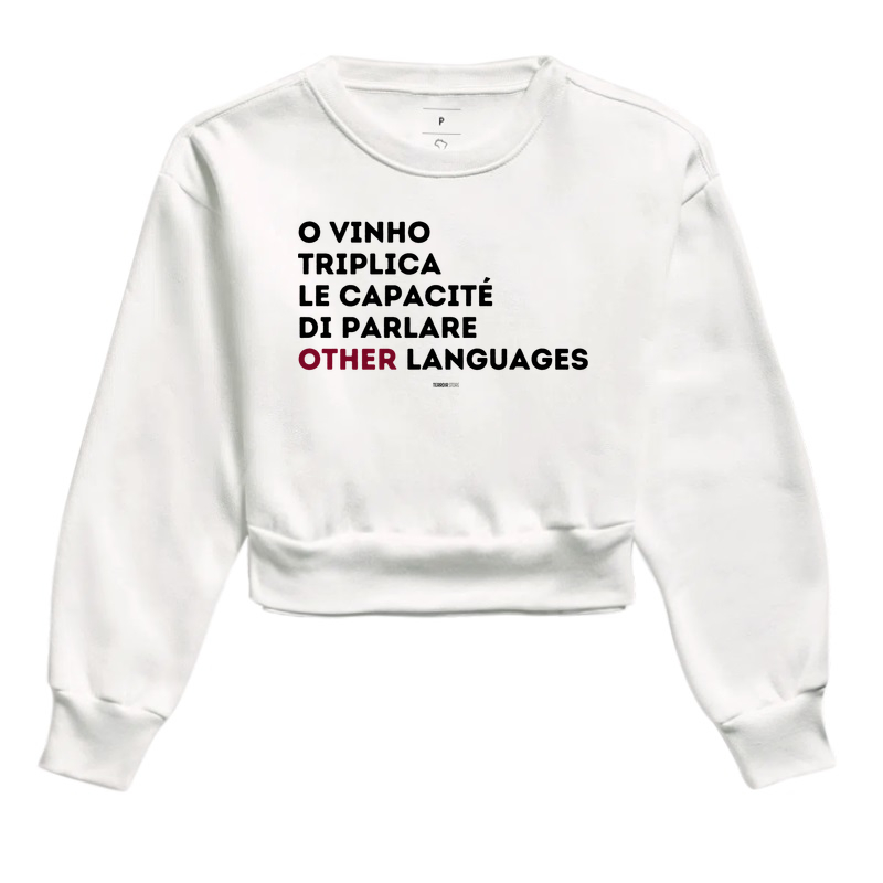 Moletom Cropped O Vinho Triplica  - Imagem 3