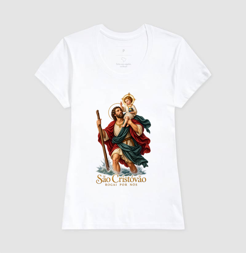 Camiseta São Cristóvão Rogai Por Nós - Imagem 5