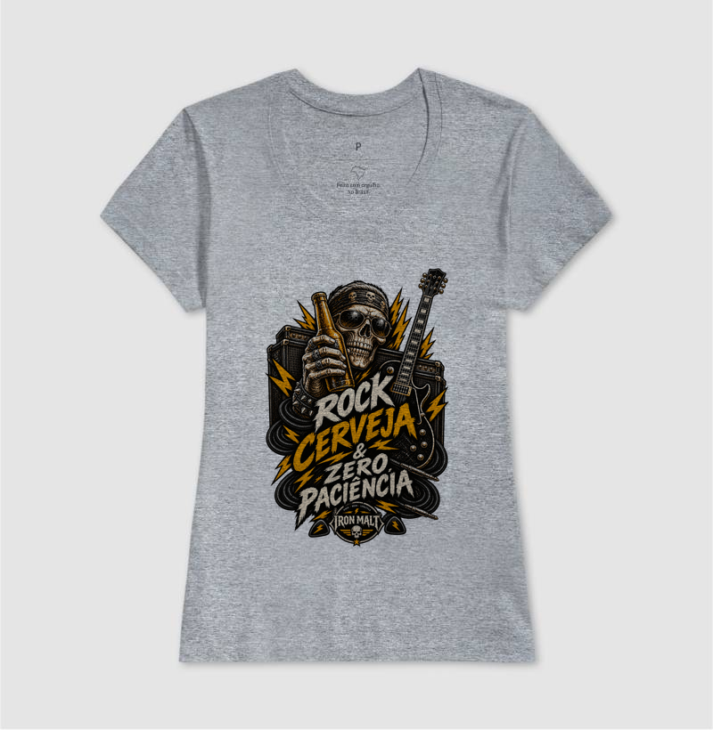 Camiseta Rock, Cerveja & Zero Paciência - Imagem 9