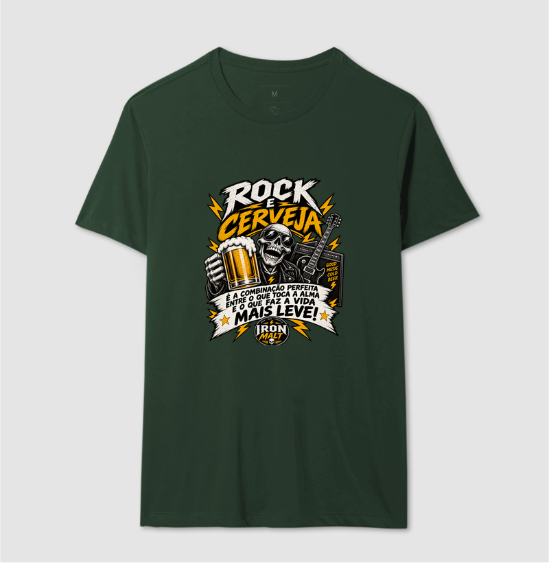 Camiseta Rock e Cerveja – Estampa Rock and Roll, Música e Cerveja - Imagem 10