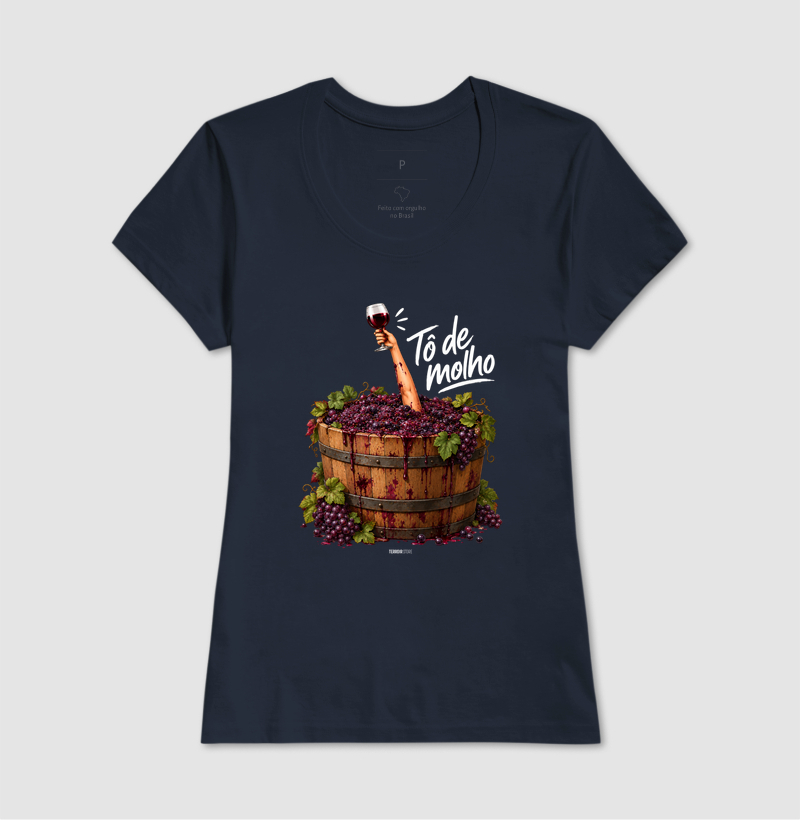 Camiseta Vinho - “Tô de Molho” – Humor & Wine Mood - Imagem 7